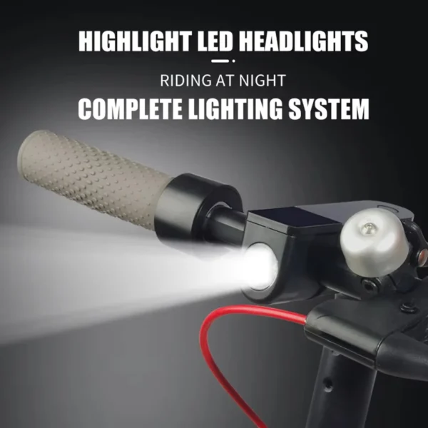 E9 Pro E-Scooter LED Scheinwerfer Frontlicht Nacht fahren