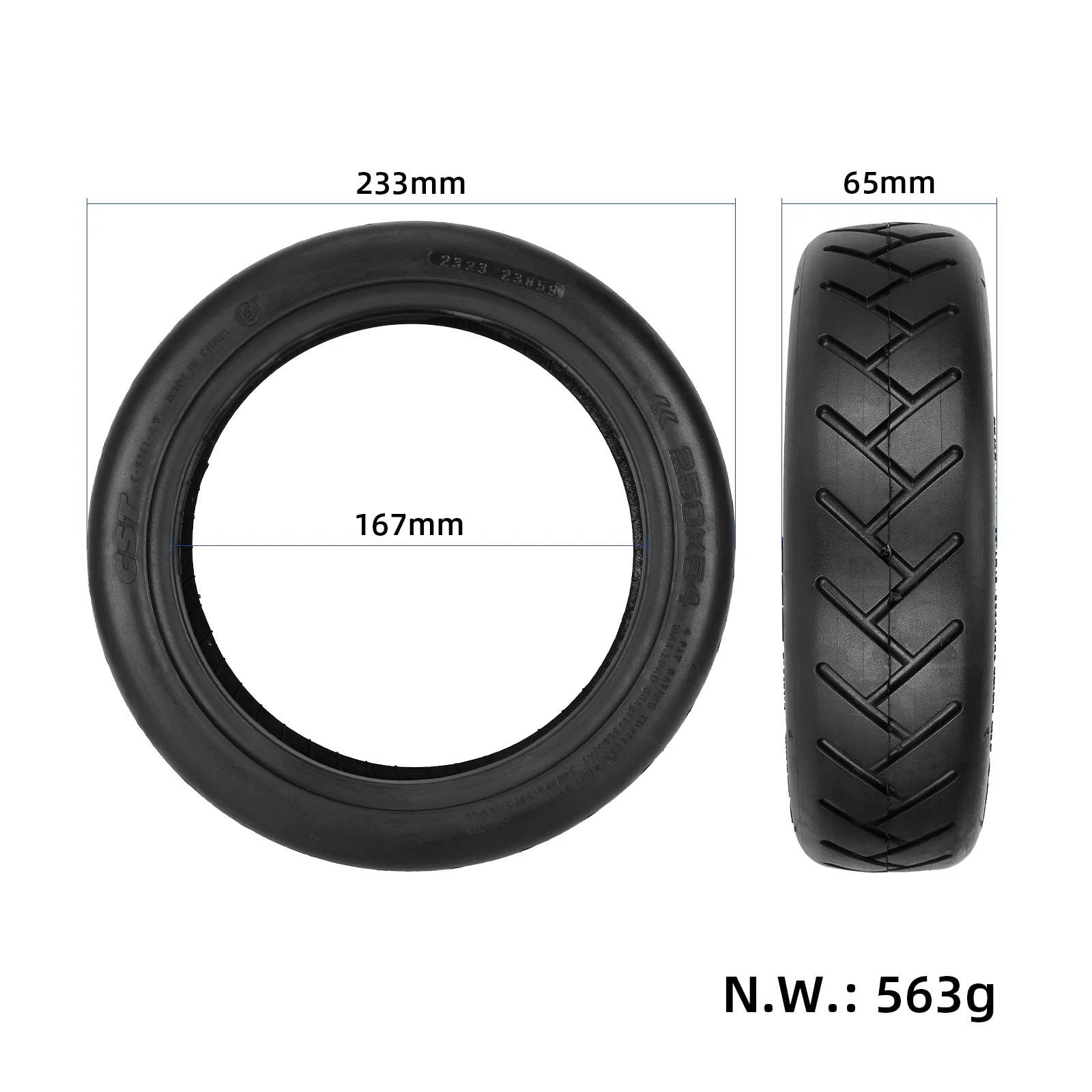 Xiaomi Mi 4 Ultra Tubeless Reifen 250x64 CST Mit Gelschicht