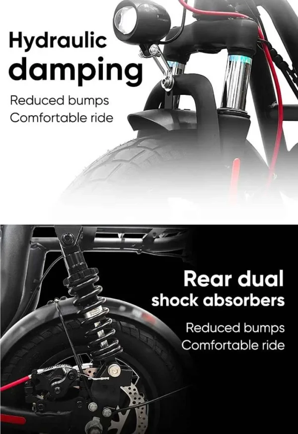 Hydraulische Stoßdämpfung vorne und hinten