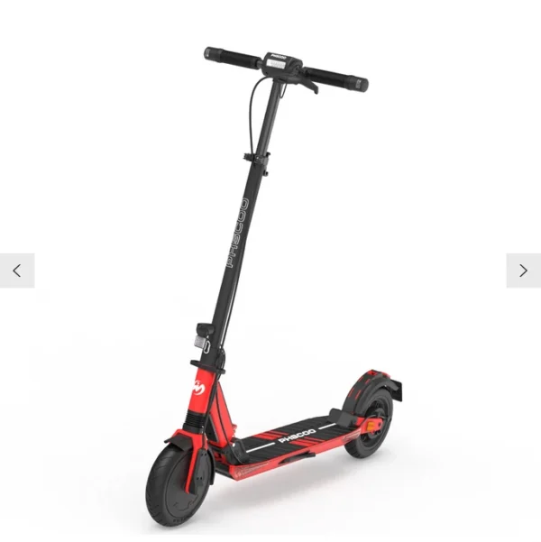 PHSCOO Butterfly Ultra E-Scooter rot schwarz Seitenansicht vorne