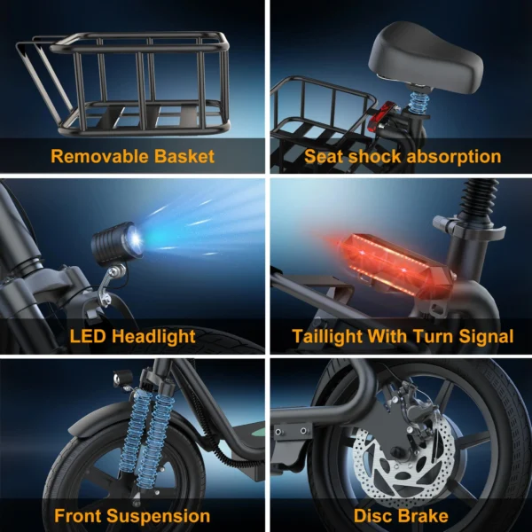 AOVOPRO ESBS Elektroroller Features Bremse Licht Korb Federung Wien kaufen