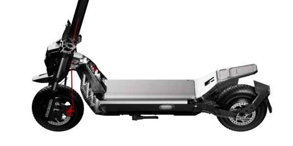 Stabiler Premium-Rahmen Robuster Aluminiumrahmen des NAVEE NT5 Max E-Scooters